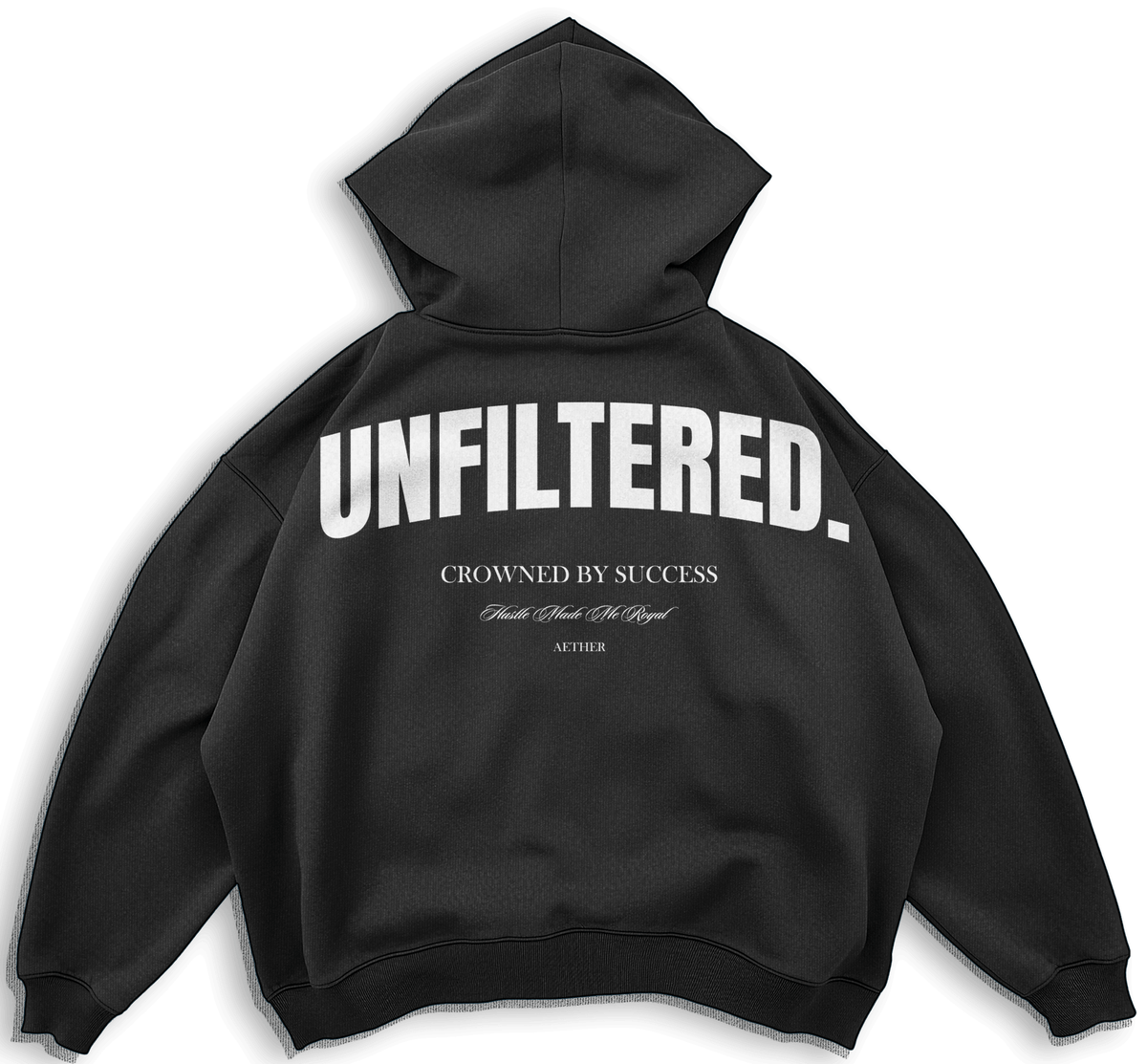 Blacked Out Hoodie – side view