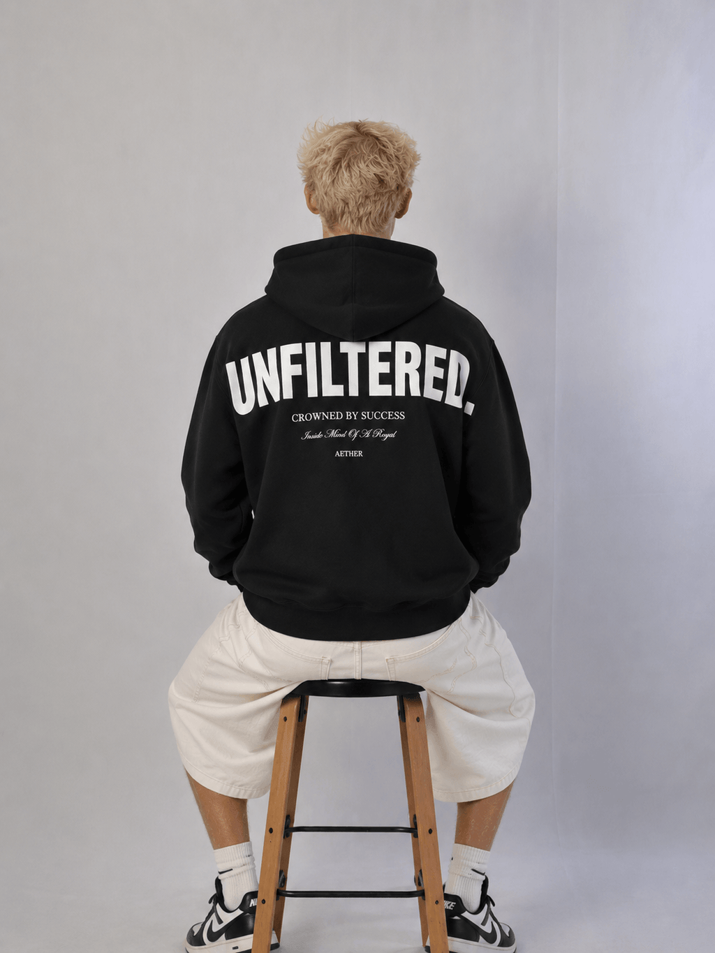 Blacked Out Hoodie – back view